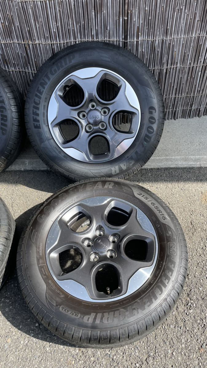美品！】Jeep レネゲード 純正ホイール 215/60R16 110-5穴 4本セット
