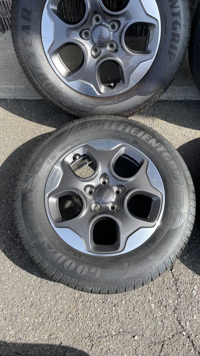 美品！】Jeep レネゲード 純正ホイール 215/60R16 110-5穴 4本セット