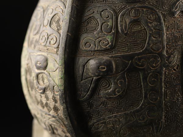 流】中国美術 青銅饕餮紋 鳥形尊 高30.5cm KG034 文化遺産オンライン