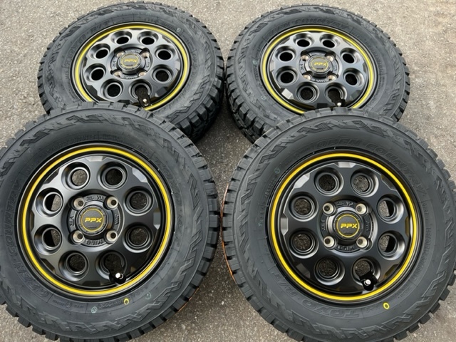 PPX 勇まし 12インチタイヤアルミホイール未走行品 タイヤ新品 着払い