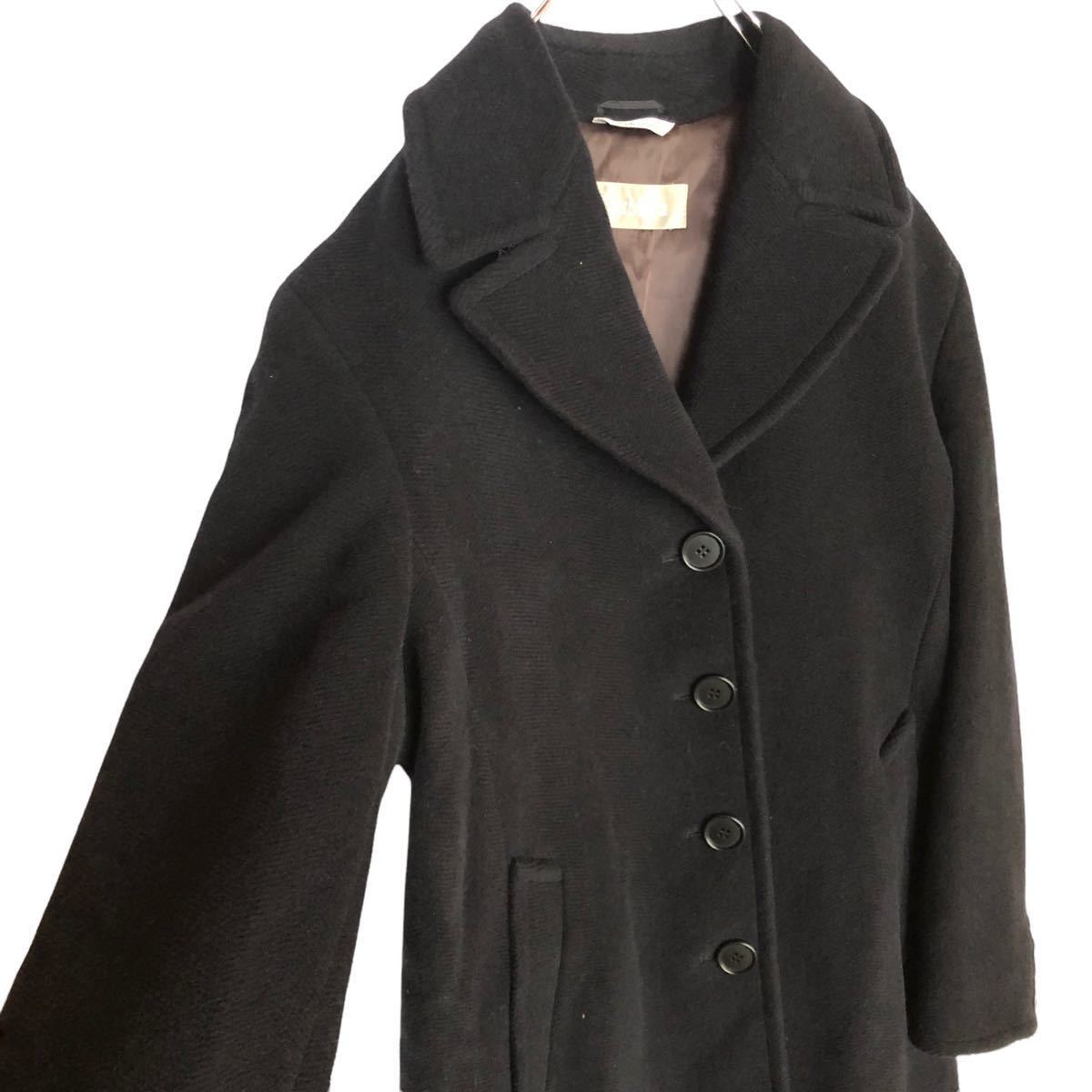 Max Mara マックスマーラ チェスターコート イタリア製 黒 ヴァージン