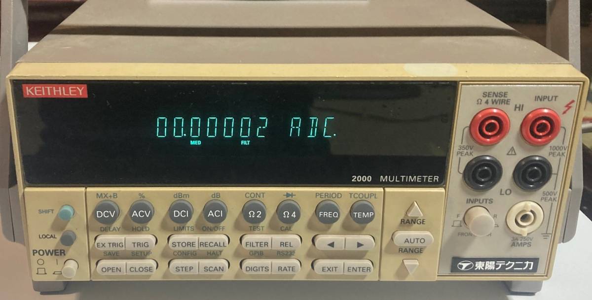 送料無料，豊富な Keithley 高精度マルチメータ Model2000 6.5桁 取説 