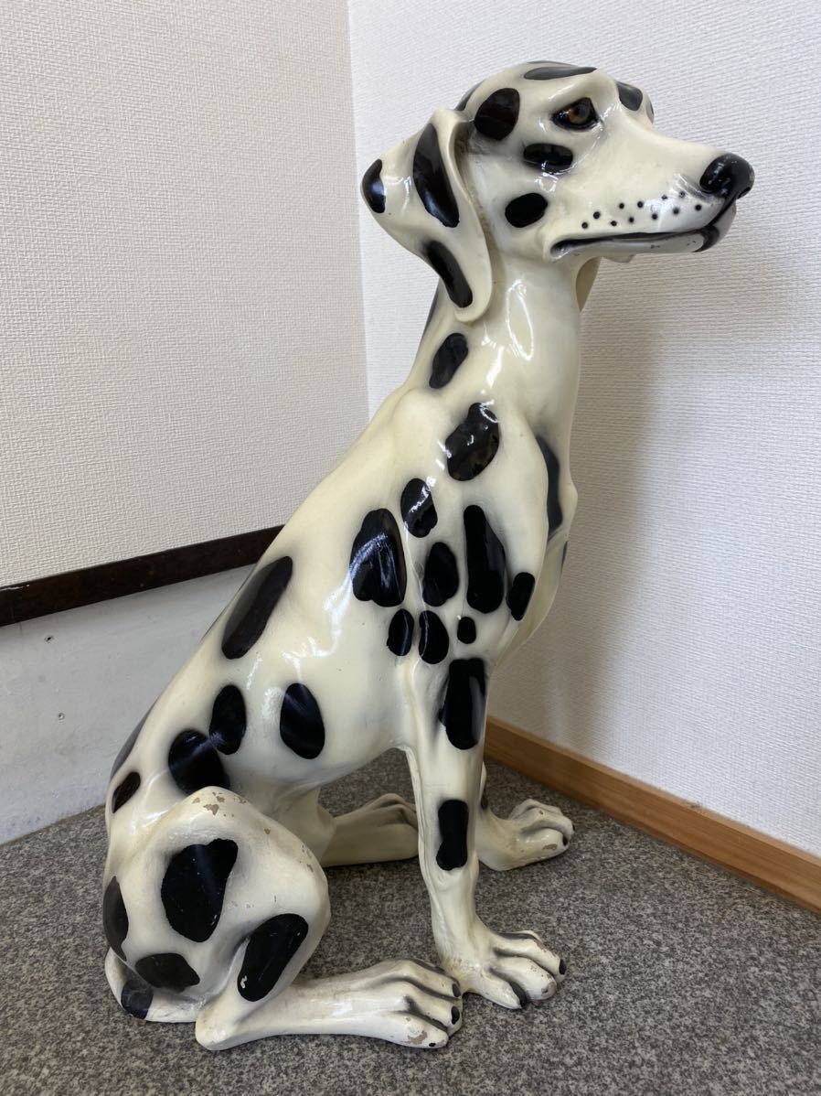 希少‼️ダルメシアン 犬の置物 FRP 素材 希少‼️ダルメシアン 犬の