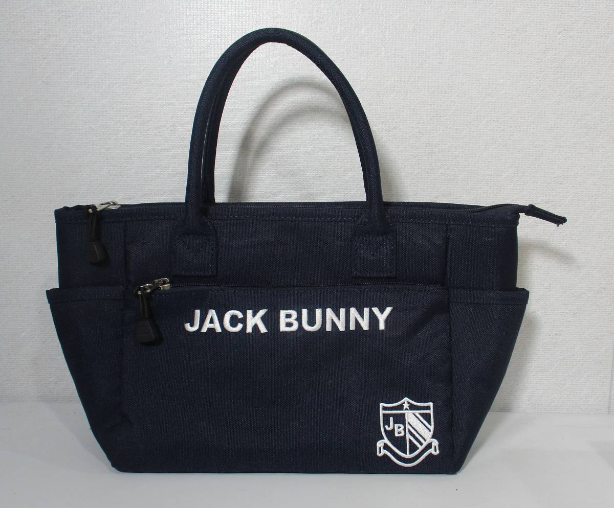 品質保証 《ジャムルK》ko3-101 ◆送料無料◆ Jack Banny ジャックバニー バッグ トート ネイビー 極美品