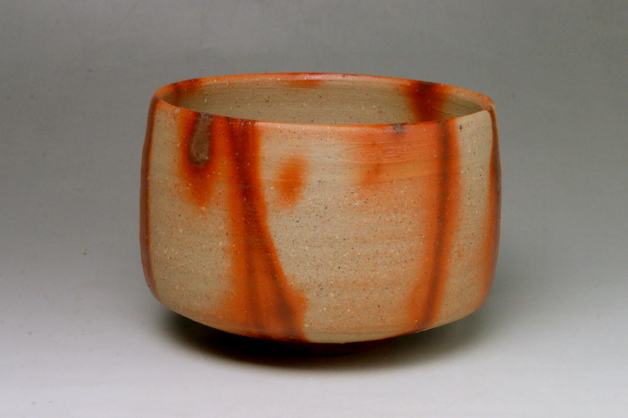 陶芸家 人間国宝 山本陶秀 備前 湯呑 緋襷 ヒダスキ カップ 共箱 陶芸