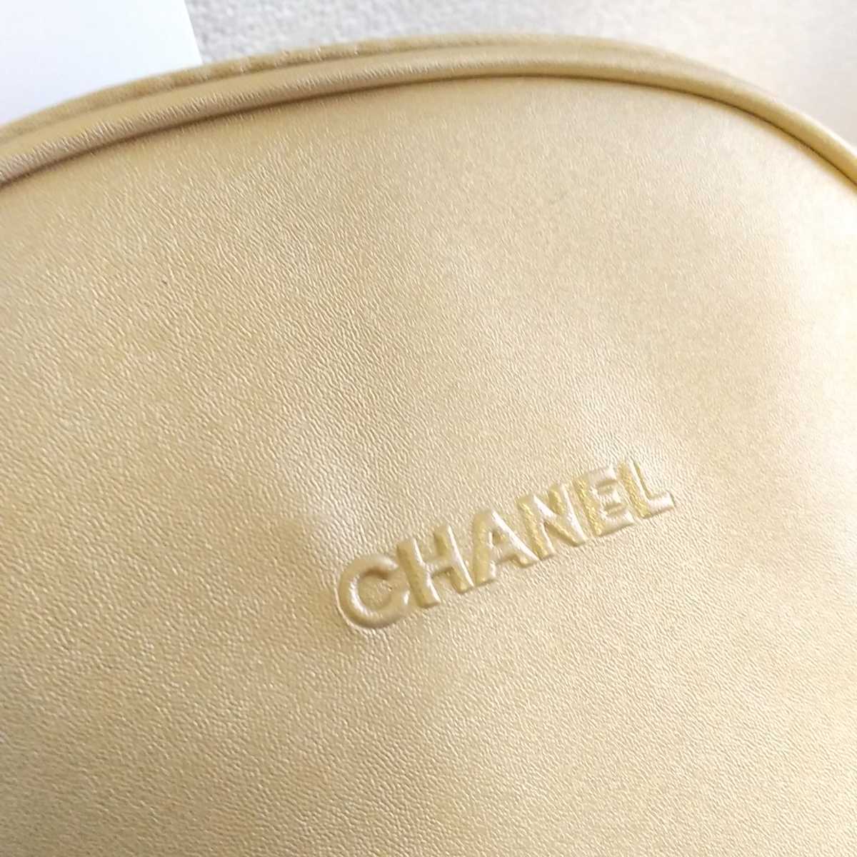 新品】CHANEL シャネル ポーチ ゴールド 化粧ポーチ コスメポーチ 