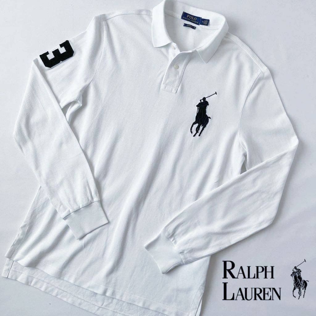 ラルフローレン POLO RALPH LAUREN ビッグポニー 長袖 ポロシャツ M