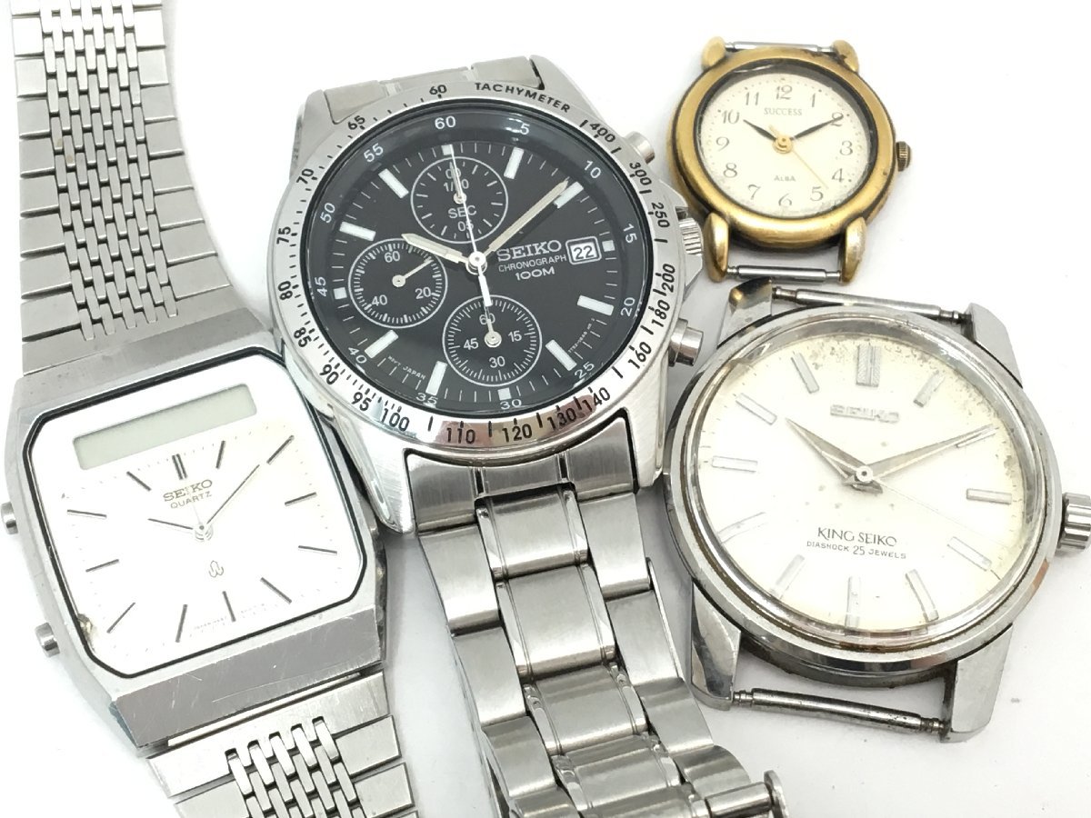 ✨キングセイコー✨DIASHOCK✨25石✨デイト✨腕時計✨ セイコー KING SEIKO DIASHOCK 25石 / ALBA SUCCESS 他 腕時計 4点
