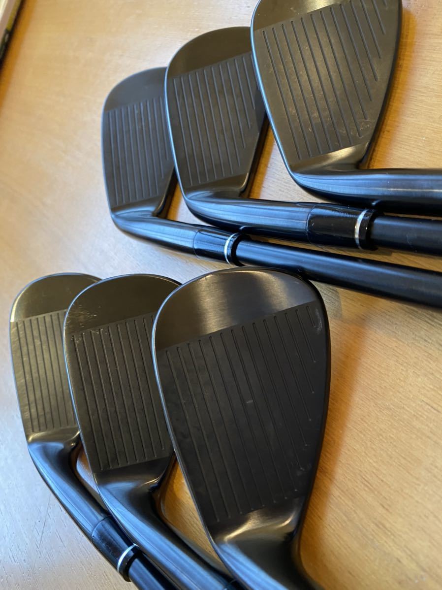 中古美品 限定レア ホンマTR20P Black&Whiteアイアン 6本セット DG105 
