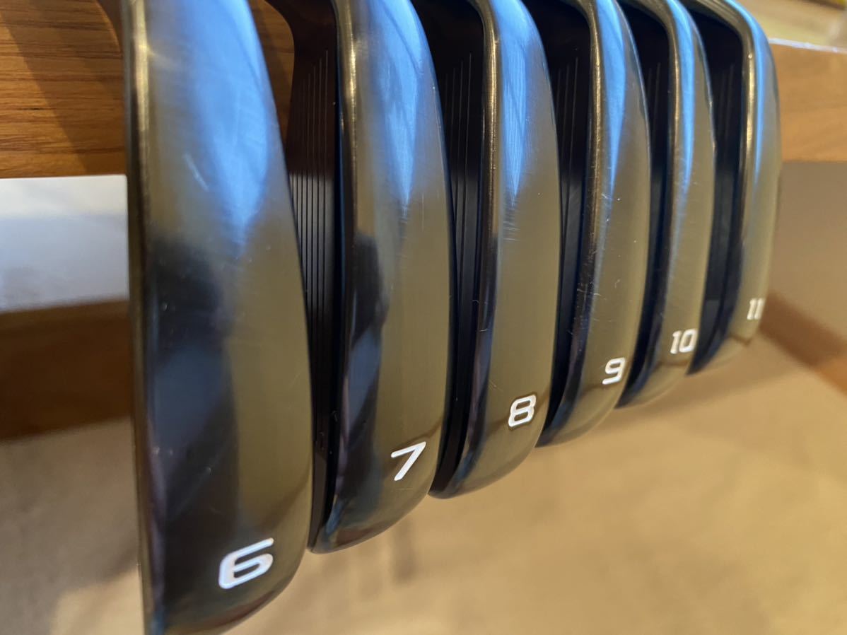 中古美品 限定レア ホンマTR20P Black&Whiteアイアン 6本セット DG105