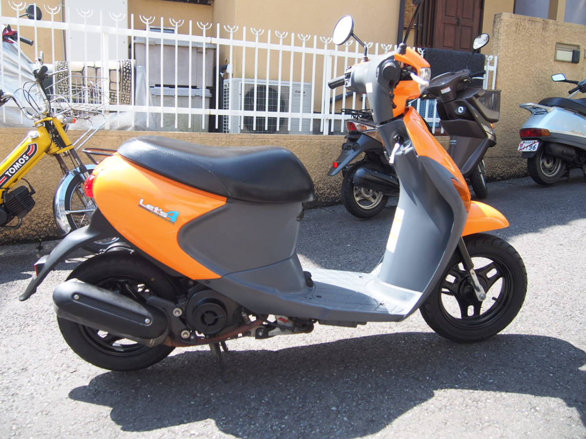 スズキ | レッツ４ レッツ4 中古車オートバイ オレンジ 川口輪業