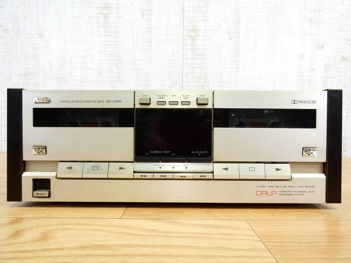 A&D アカイ GX-W930 カセットデッキ 音響機器 オーディオ ※現状渡し