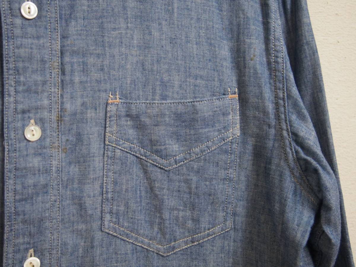 美品！クリーニング済14SSオールドジョーOLD JOEシャンブレーシャツ