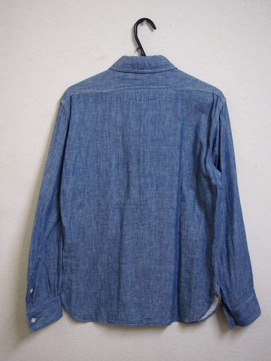 美品！クリーニング済14SSオールドジョーOLD JOEシャンブレーシャツ
