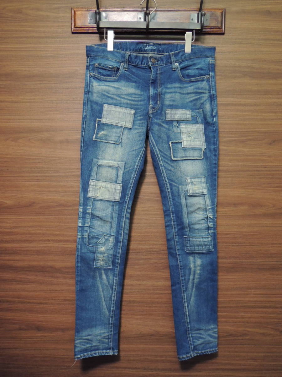 限定セール，豊富な ★ 美品 定価32450円 4サイズ glamb グラム Unplugged skinny denim アンプラグド インディゴ スキニー ストレッチ デニム パンツ