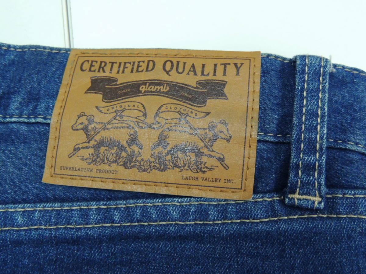 限定セール，豊富な ★ 美品 定価32450円 4サイズ glamb グラム Unplugged skinny denim アンプラグド インディゴ スキニー ストレッチ デニム パンツ