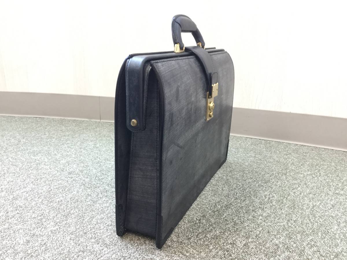 1円】おおばせいほう 大峽製鞄 ブライドルレザー ダレスバッグ 