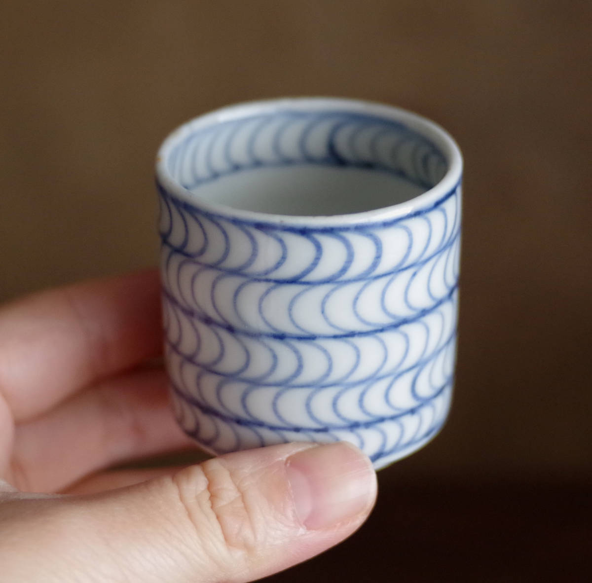 古伊万里 覗き猪口 酒器 染付 | 希少 江戸中期〜後期 ぐい呑 筒