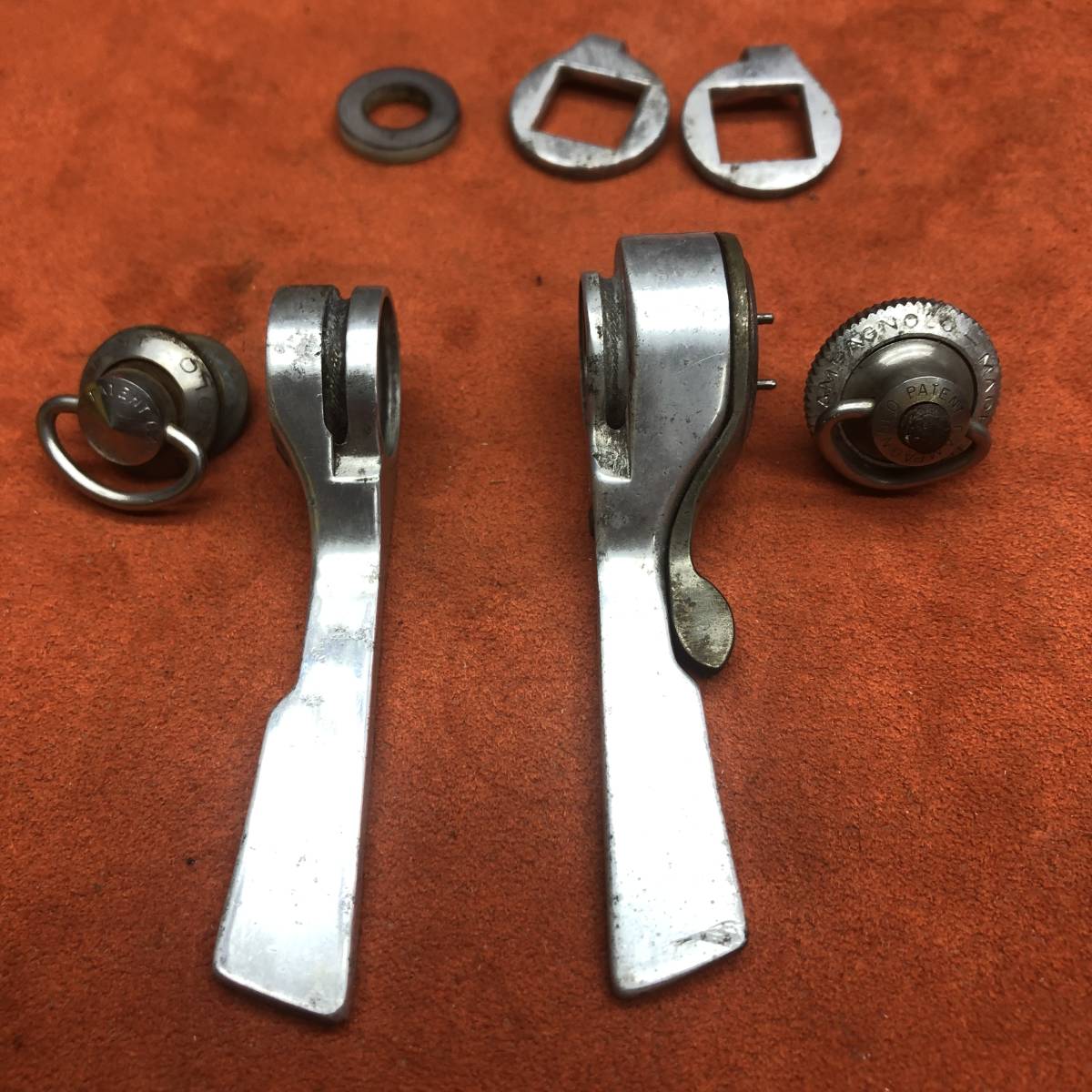 Campagnolo カンパニョーロ　シフトレバー　ダブルレバー　中古 カンパニョーロ シフトレバー ダブルレバー ダブル プライスダウン開始カンパニョーロ Cレコード