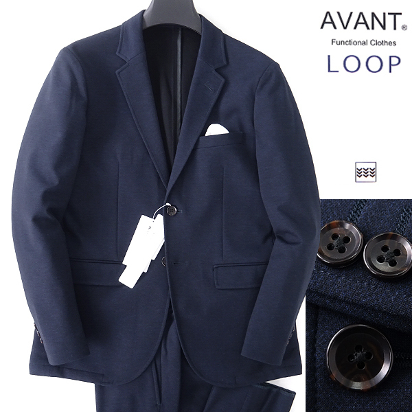 爆買い，人気 タケオキクチ AVANT LOOP ハニカム ポンチ ストレッチ スーツ XL 紺黒 J50268 THE SHOP TK 春夏 メンズ 洗濯可 セットアップ(XLサイズ以上)｜売買されたオークション情報、yahooの商品情報をアーカイブ XLサイズ以上