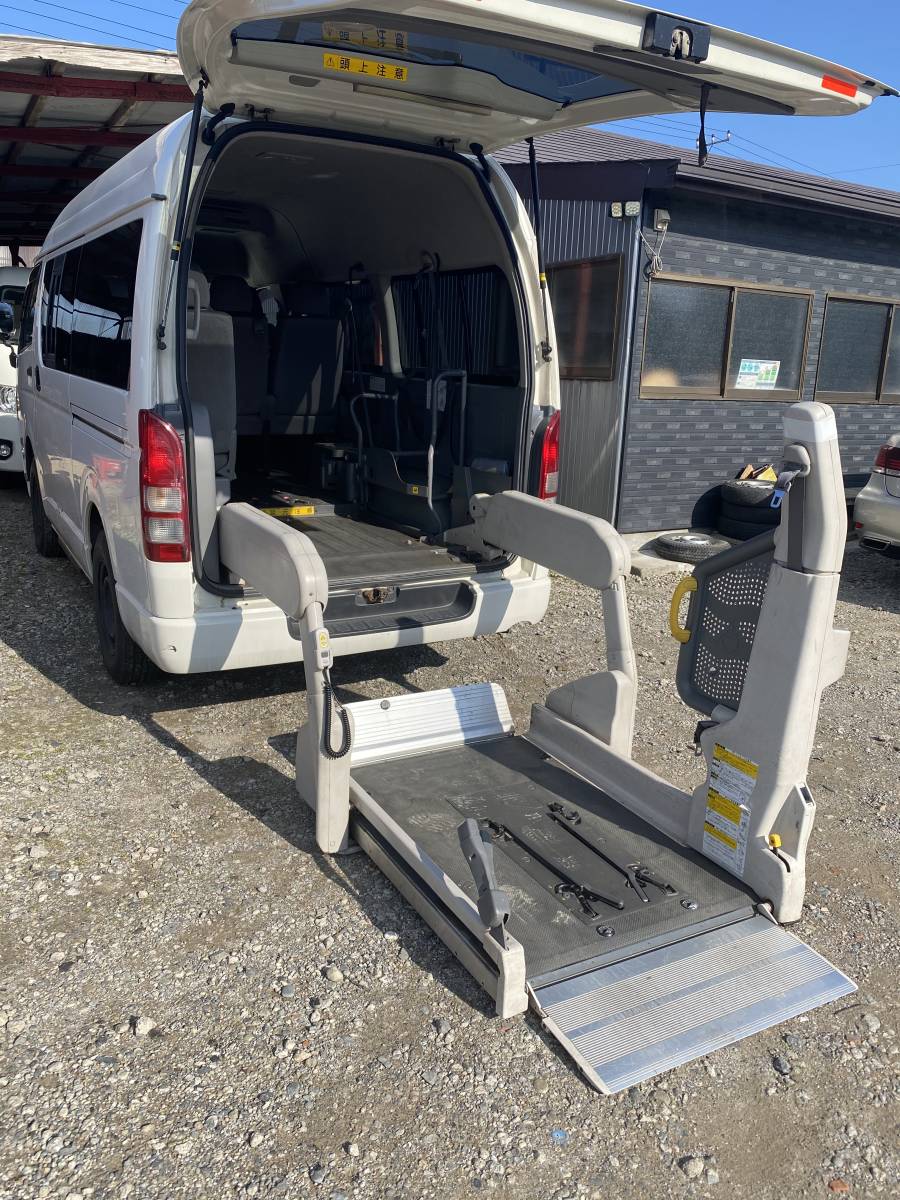 50万売切 ハイエース 0系 4wd ディーゼルターボ 福祉車両 チェアキャブ 車いす移動車 ハイルーフトランポ パワーゲート ウェルキャブ ハイエースワゴン 売買されたオークション情報 Yahooの商品情報をアーカイブ公開 オークファン Aucfan Com