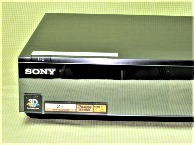 美品◇フラッグシップモデル SONY ブルーレイレコーダー BDZ-AX2000  