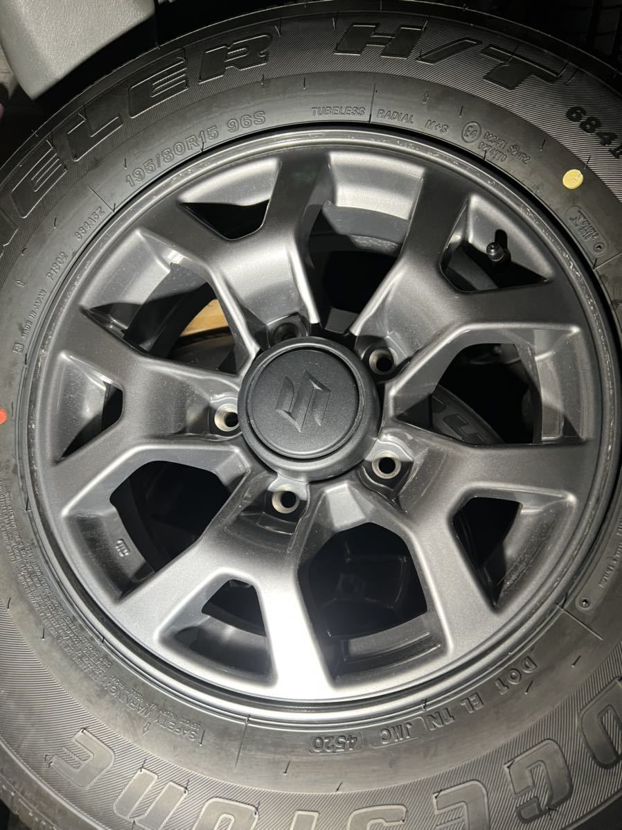 ジムニーシエラ 純正ホイール タイヤ 4本セット 195/80R15 新車外し 195/80R15 jb74 シエラ 純正 タイヤ ホイール 新車外し ジムニー 検索