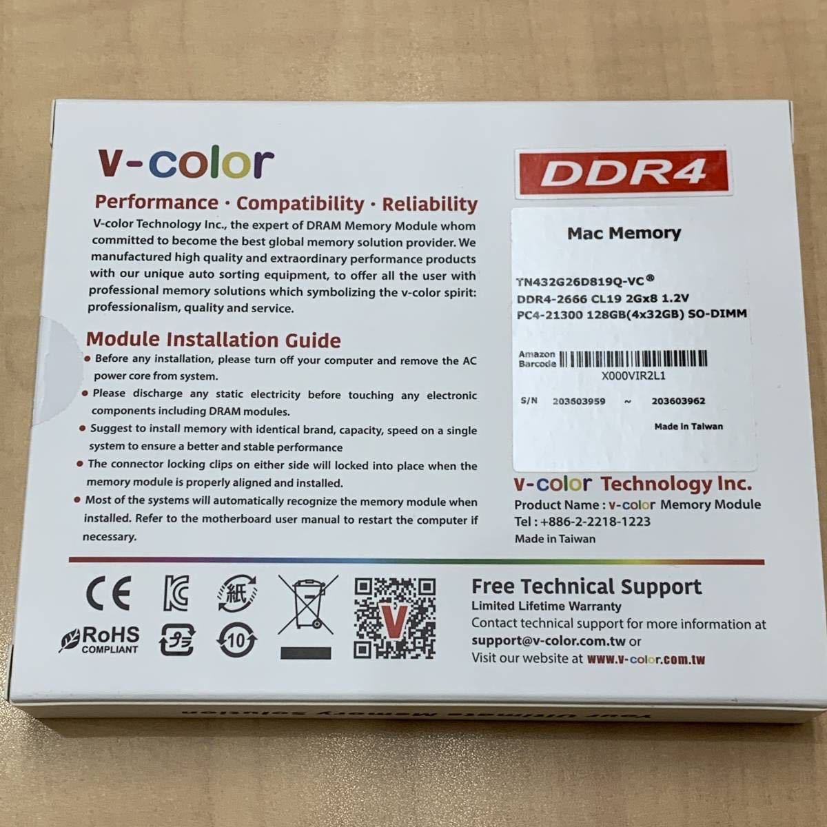 64GB V-Color v-color DDR5 | RGB (32GB 32GB Technology XFinity DDR5-6000 x2) x DDR4 RTMXSL3262836WK Inc