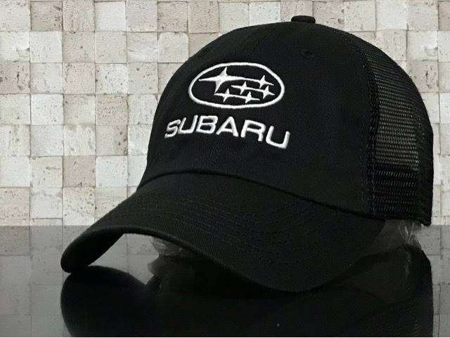 品 229A クール SUBARU スバル メッシュ キャップ 帽子 CAP 限定1個 入手困難 クールなブラックにホワイトロゴ FREE ...