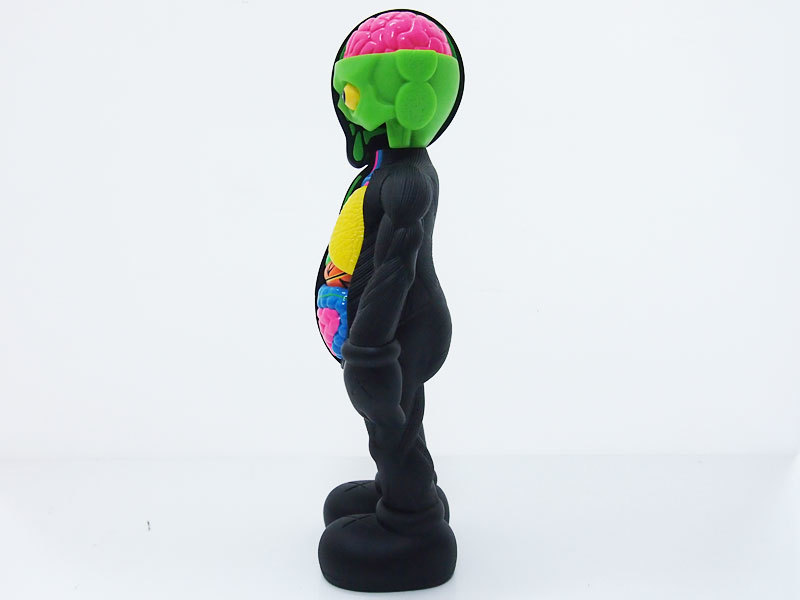 希少 KAWS COMPANION FLAYED OPEN EDITION BLACK 人体模型 カウズ 