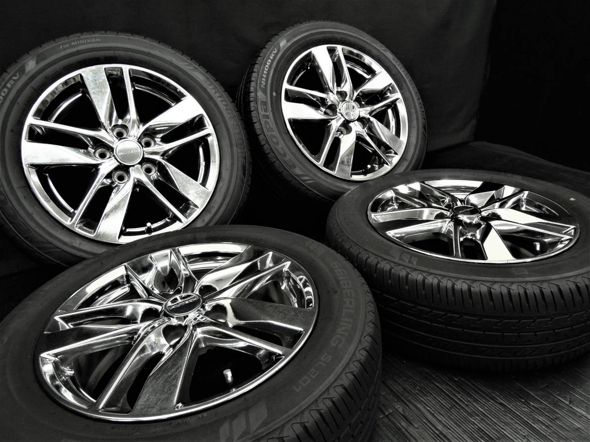 ☆希少!! 超美品日産AUTECH純正メッキアルミホイール+極上国産タイヤ  