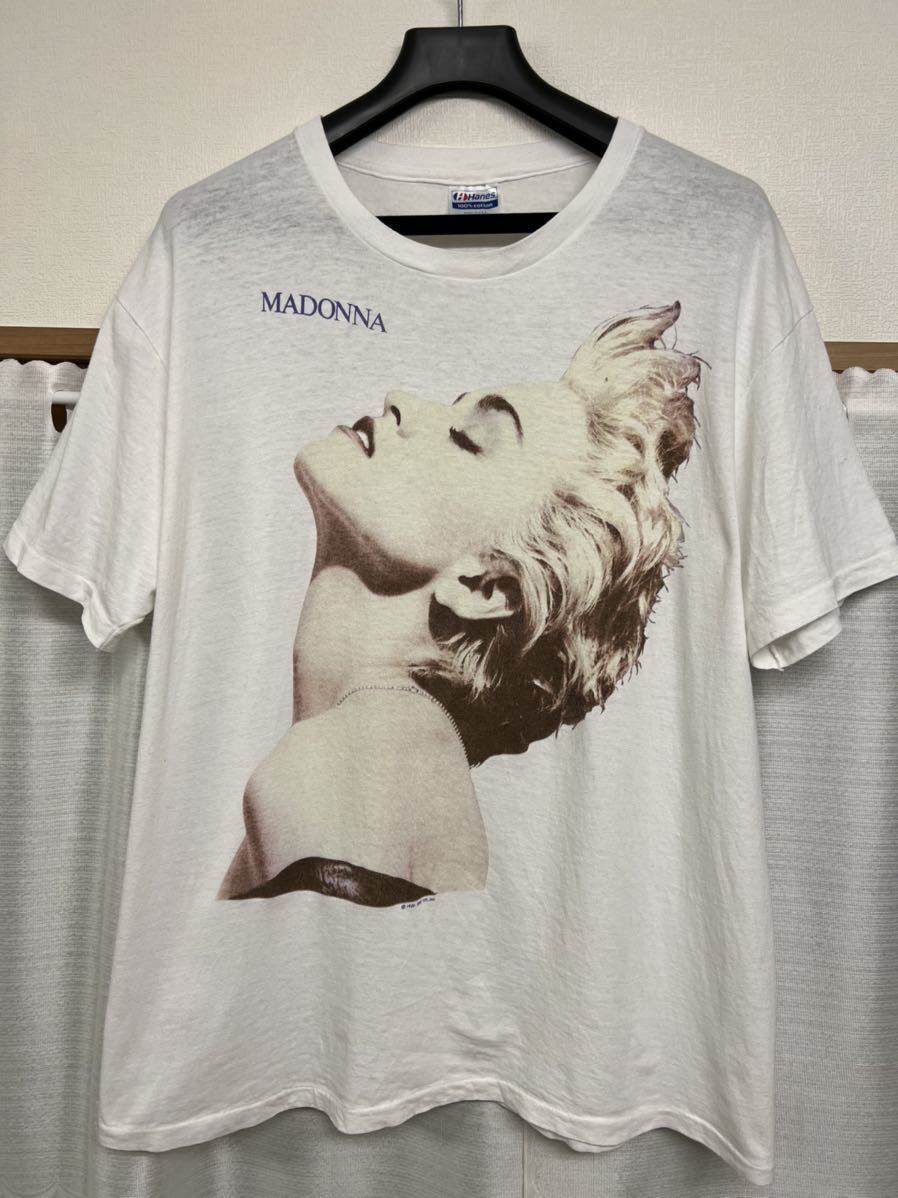 人気定番，正規品 XXLサイズ マドンナ 1986年製オフィシャルTシャツ MADONNA ヴィンテージ fear of god rap tee prince michael jackson sonic youth(Tシャツ)｜売買されたオークション情報、yahooの商品情報をアーカイブ公開 - オー Tシャツ