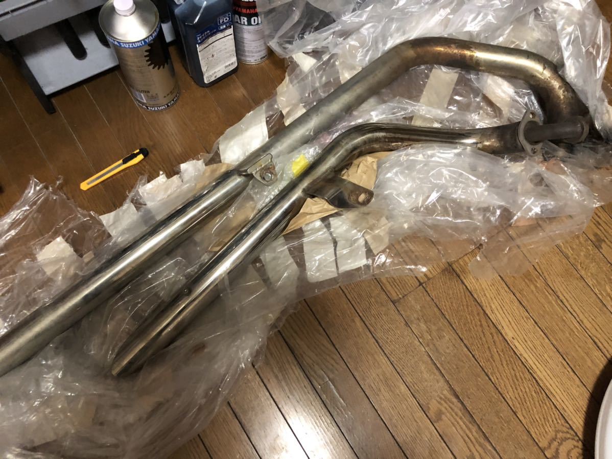 ビラーゴ250用スラッシュカットマフラーロング(マフラー本体（社外