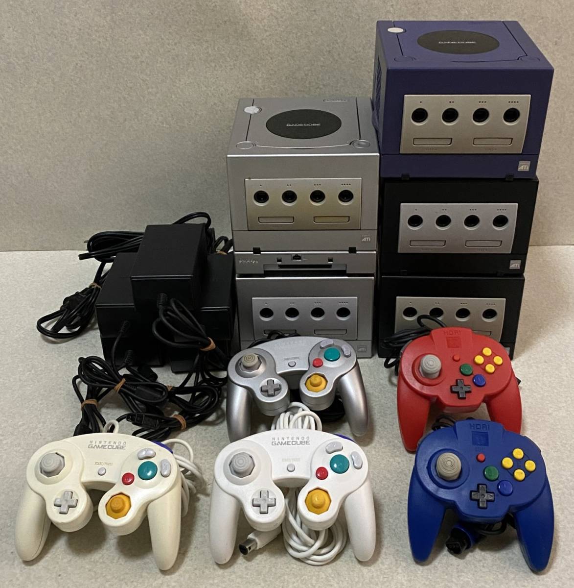 ゲームキューブ 本体 GAMEBOYPlayerセット 任天堂 ゲームキューブ 本体 5台+GAMEBOYプレイヤー1台+コントローラー