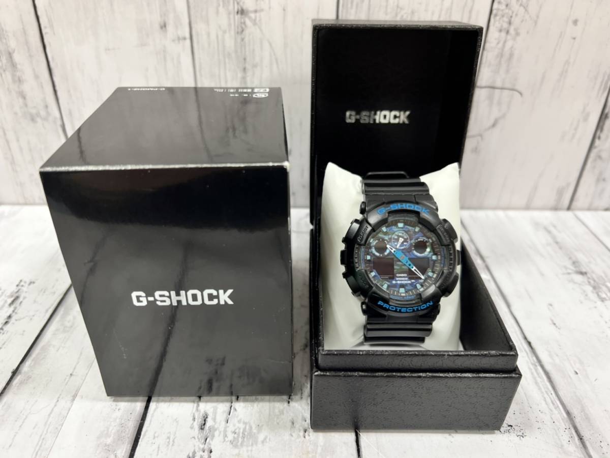 カシオ Casio G-SHOCK ジーショック GA-100CB カモフラージュ ブラック 