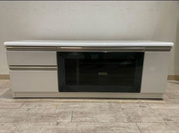 三幸ジャパン テレビボード SHINE120 幅120cm ホワイト系 TVボード AV 