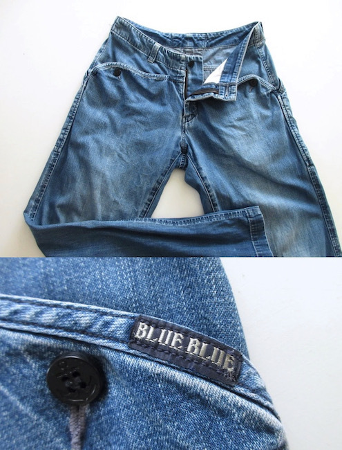 BLUE BLUE ハリウッドランチマーケット インディゴデニム バギーパンツ サイズ２ ウエスト81センチ(ジーンズ)｜売買されたオークション情報、yahooの商品情報をアーカイブ公開 - オークファン 男性用