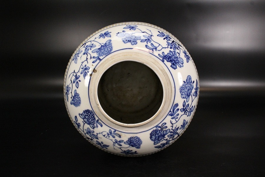 銀閣中国美術 青花 纏枝蓮花紋 蓋物 旧家蔵出(ZD638) 故宫博物院 壷 |