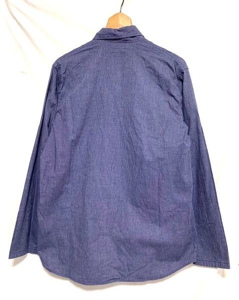 ☆美品 R by 45rpm インディゴ ストライプ柄 プルオーバーシャツ 日本