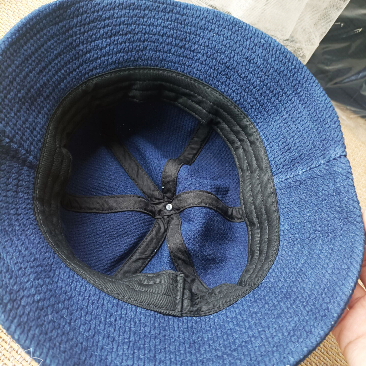 45R 4号帆布 コットン ハット インディゴブルー 帽子 45R 4号帆布