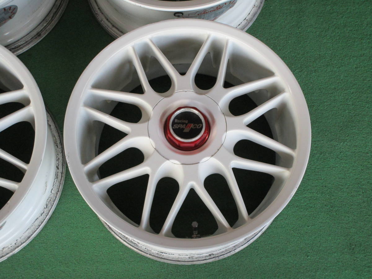 希少 当時物 スパルコ Racing SPARCO 白4本 ASAHI TEC 16×7J+34 pcd114 