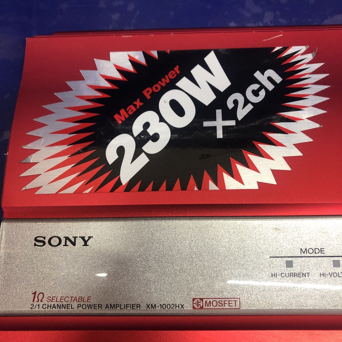 【美品】パワーアンプ SONY XM-1002HXソニー SONY XM-1002HX ステレオパワーアンプ SONY Xplod ステレオパワー