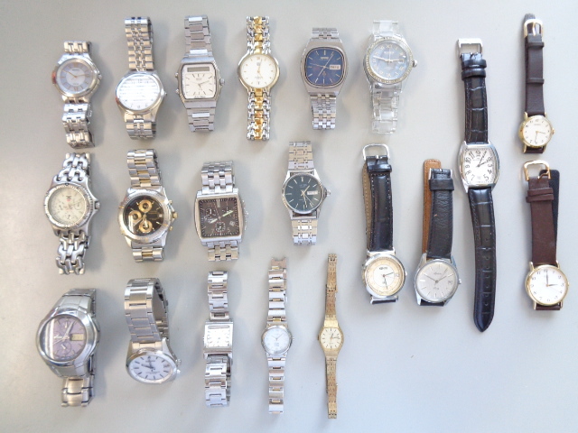 20点セット まとめて ジャンク 腕時計 SEIKO セイコー CITIZEN TIMEX