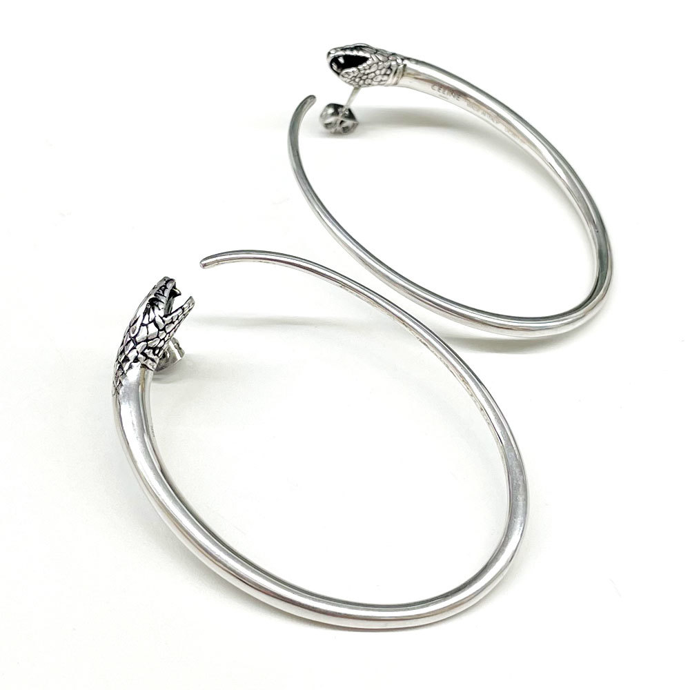 セリーヌ バングル スネーク シルバー S115525712 - アクセサリー
