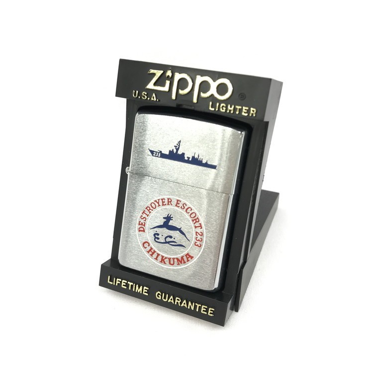  1522824 ZIPPO ジッポー ライター DESTROYER ESCORT233 CHIKUMA 筑摩 火花〇 箱付き(その他)｜売買されたオークション情報、yahooの商品情報をアーカイブ公開 - オークファン Zippo