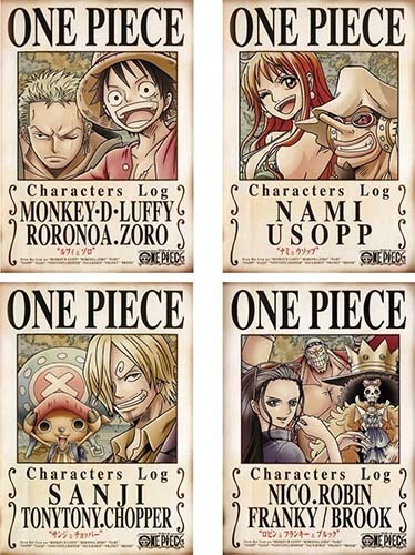 One Piece ワンピース キャラクターズ Log 全4巻 レンタル落dvd その他 売買されたオークション情報 Yahooの商品情報をアーカイブ公開 オークファン Aucfan Com
