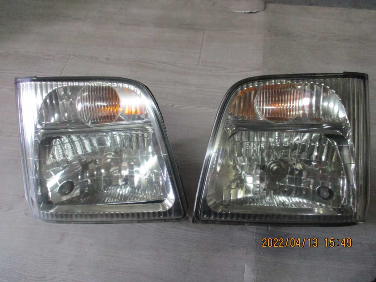 ○スバル サンバー TV1 左右セット ヘッドライト ヘッドランプ