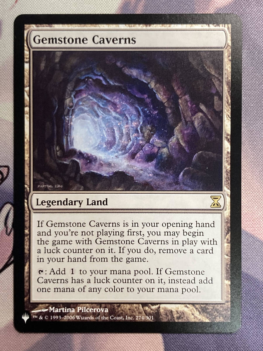 MTG 初版 宝石の洞窟⁄Gemstone 稀少 宝石の洞窟 日本語Foil Caverns