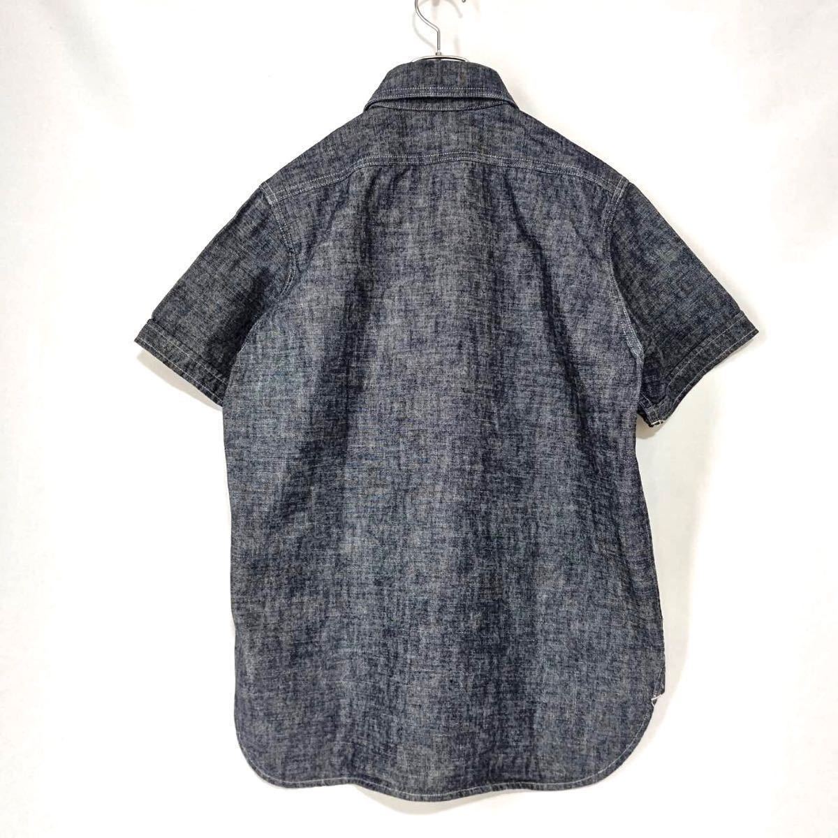 Nigel Cabourn ナイジェルケーボン デニム シャツ 半袖 プルオーバー 
