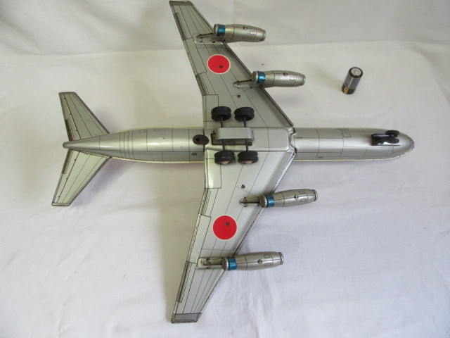 ☆アサヒ玩具(ATC)☆日本航空ボーイング747ジャンボ機☆全体ブリキ製